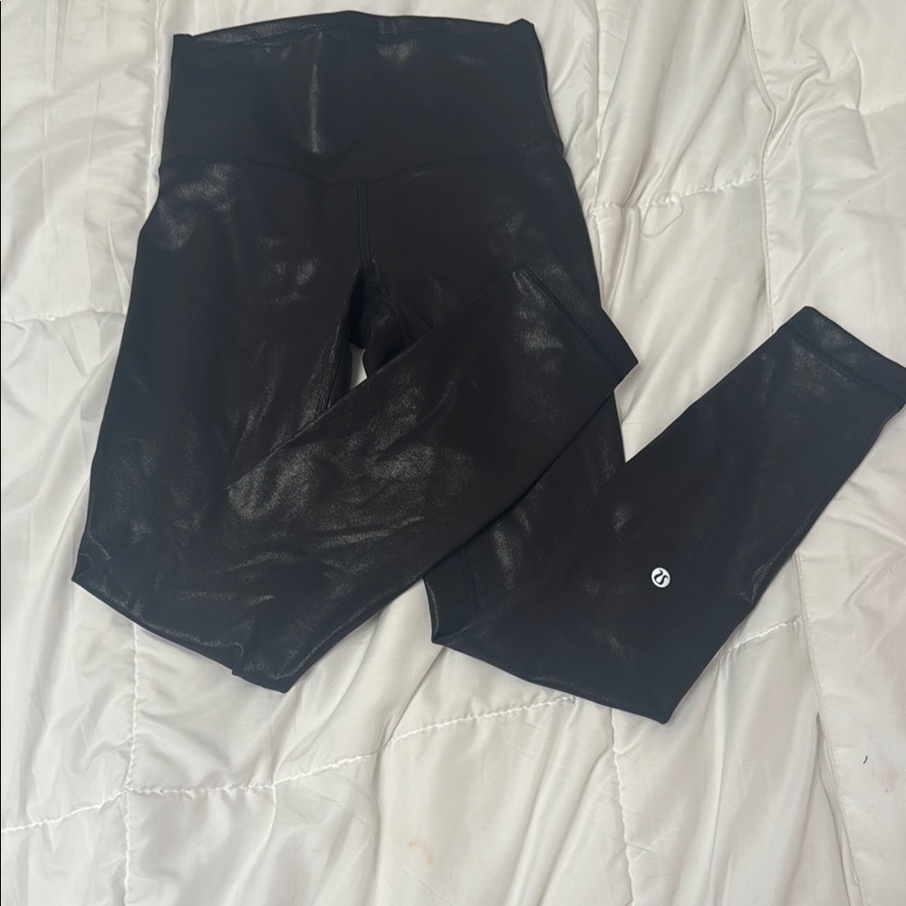 Black Shimmer Lululemon exclusive Leggings